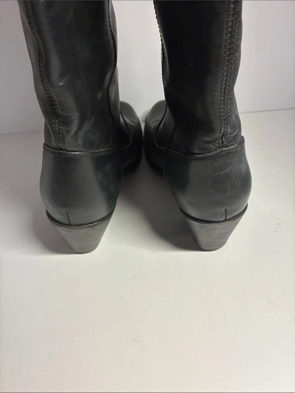 Frye Jackie Black Leather Knee-High Women's Boots 8.5 b